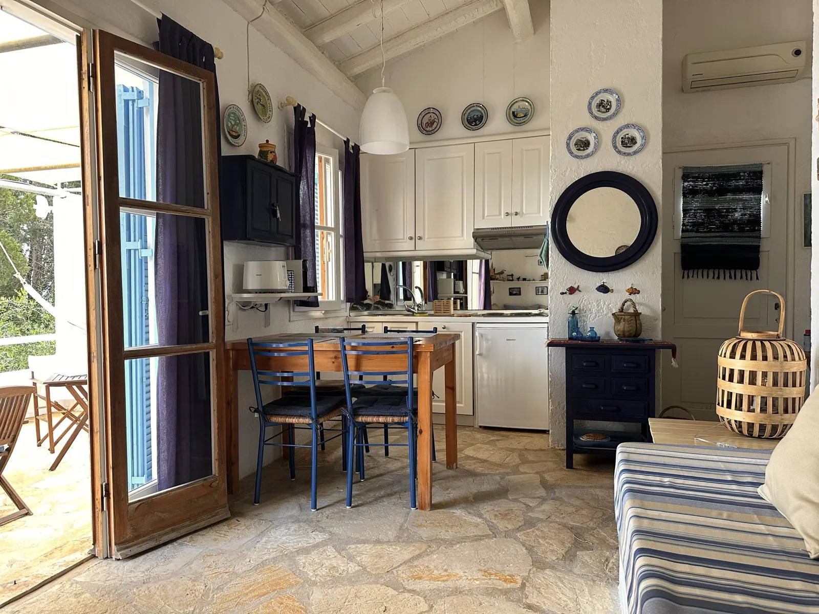 Living room and kitchen